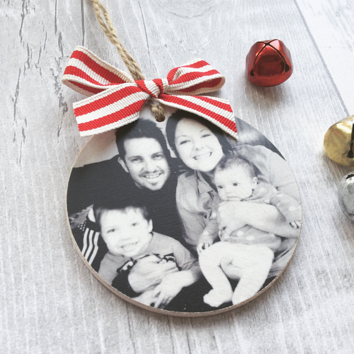 Personalised Wooden Photo Bauble