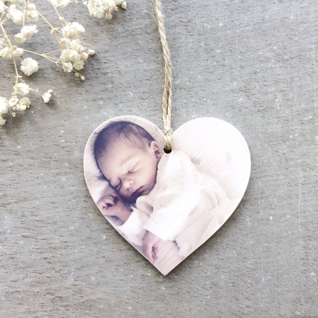 Mini Wooden Photo Heart