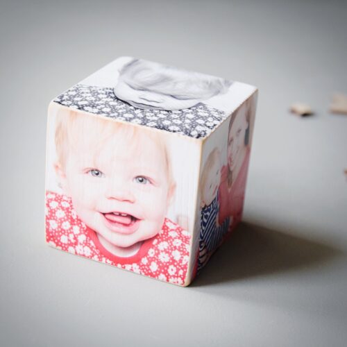 Personalised Wooden Photo Cube