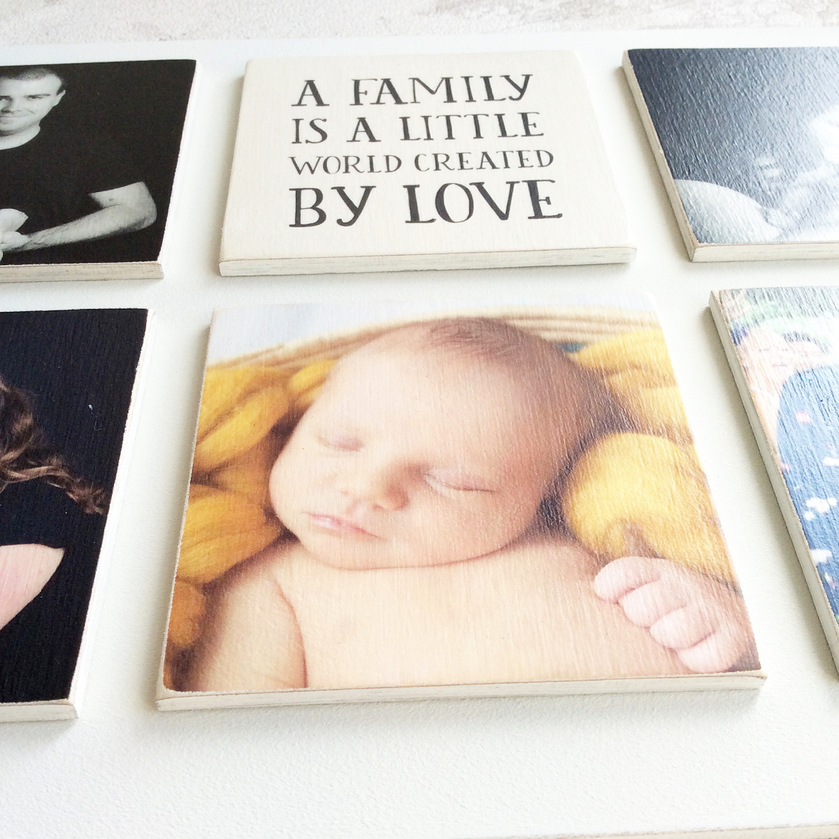 6 Tile Wooden Photo Plaque