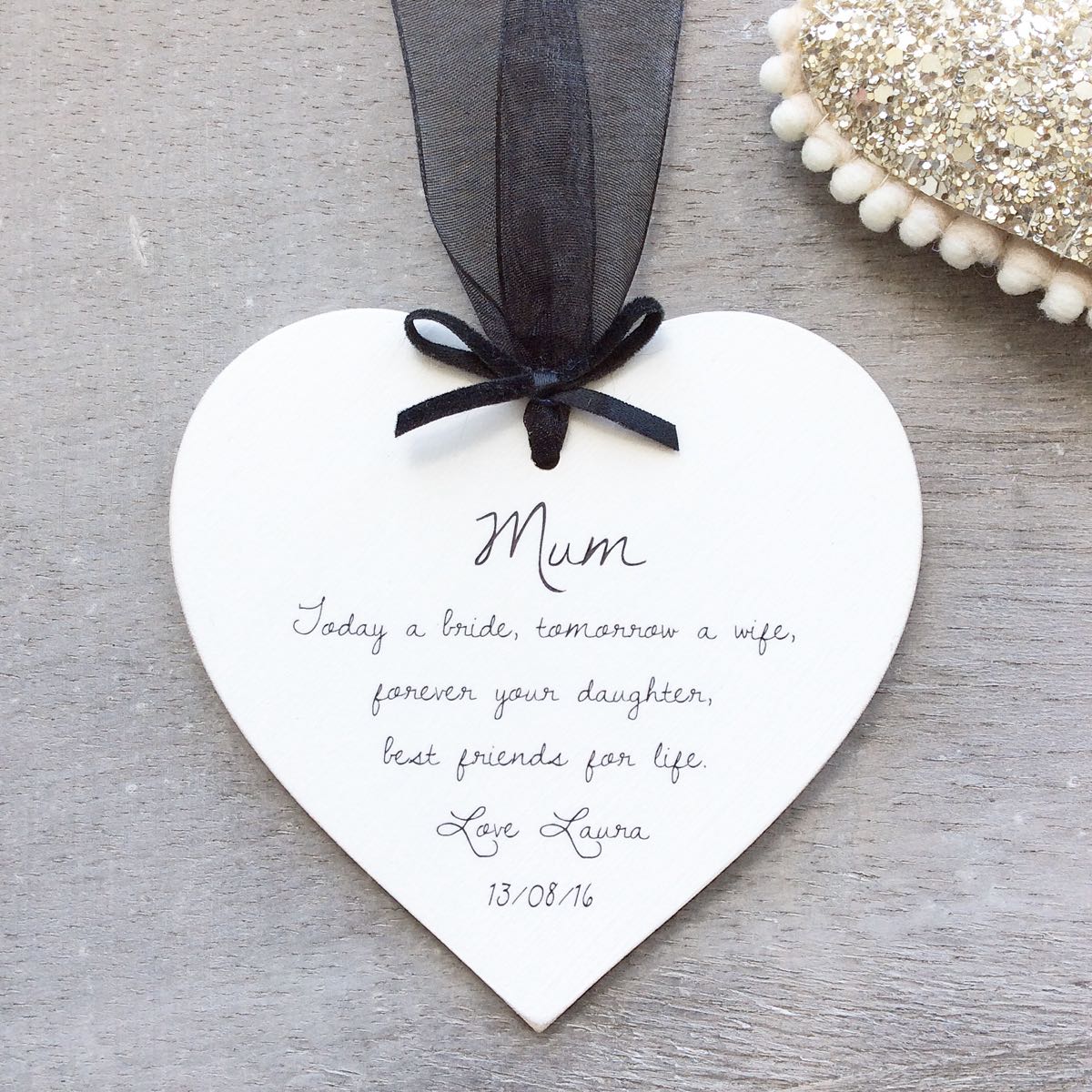 Mum wedding heart