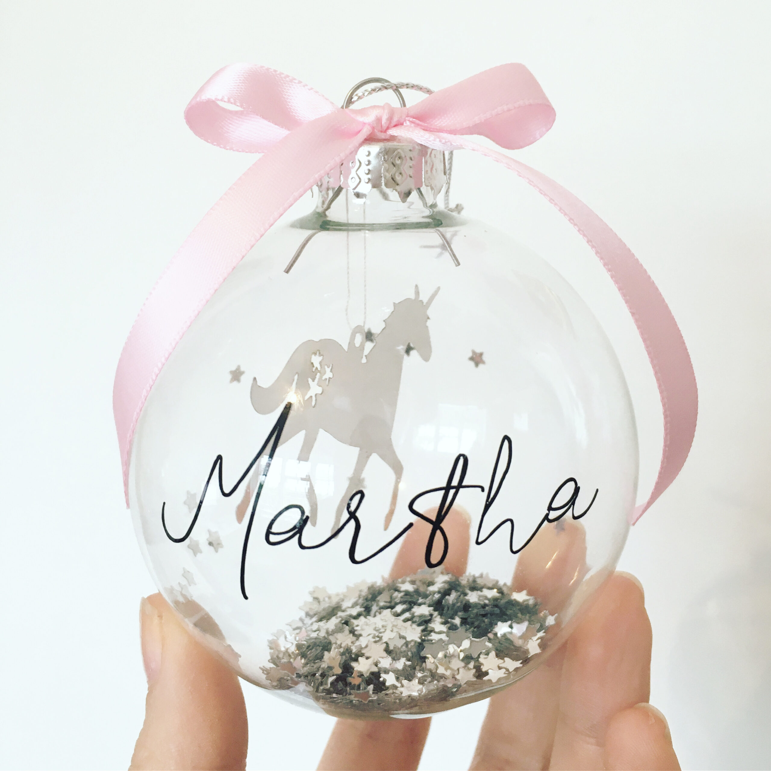 Personalised Unicorn Bauble