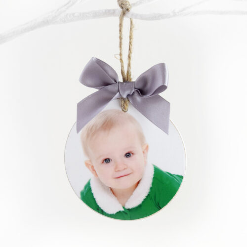 Personalised Wooden Photo Bauble Decoration