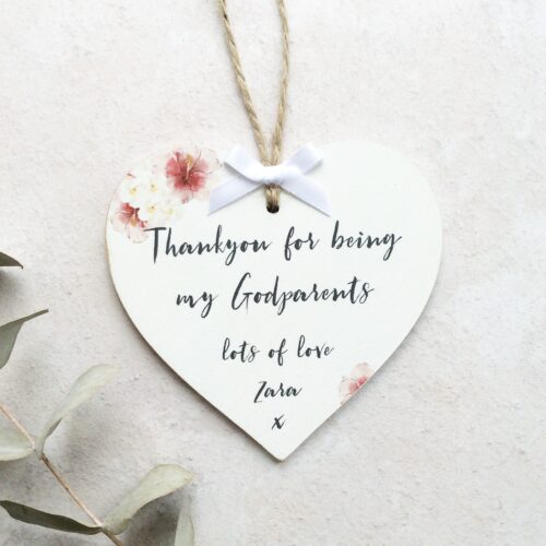 Personalised Choose your own text Floral Heart