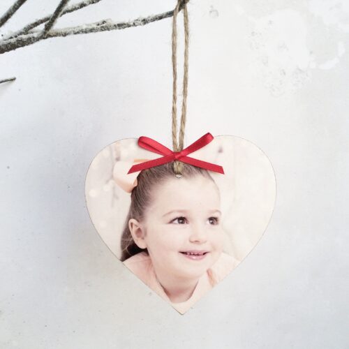 Personalised Wooden Photo Heart