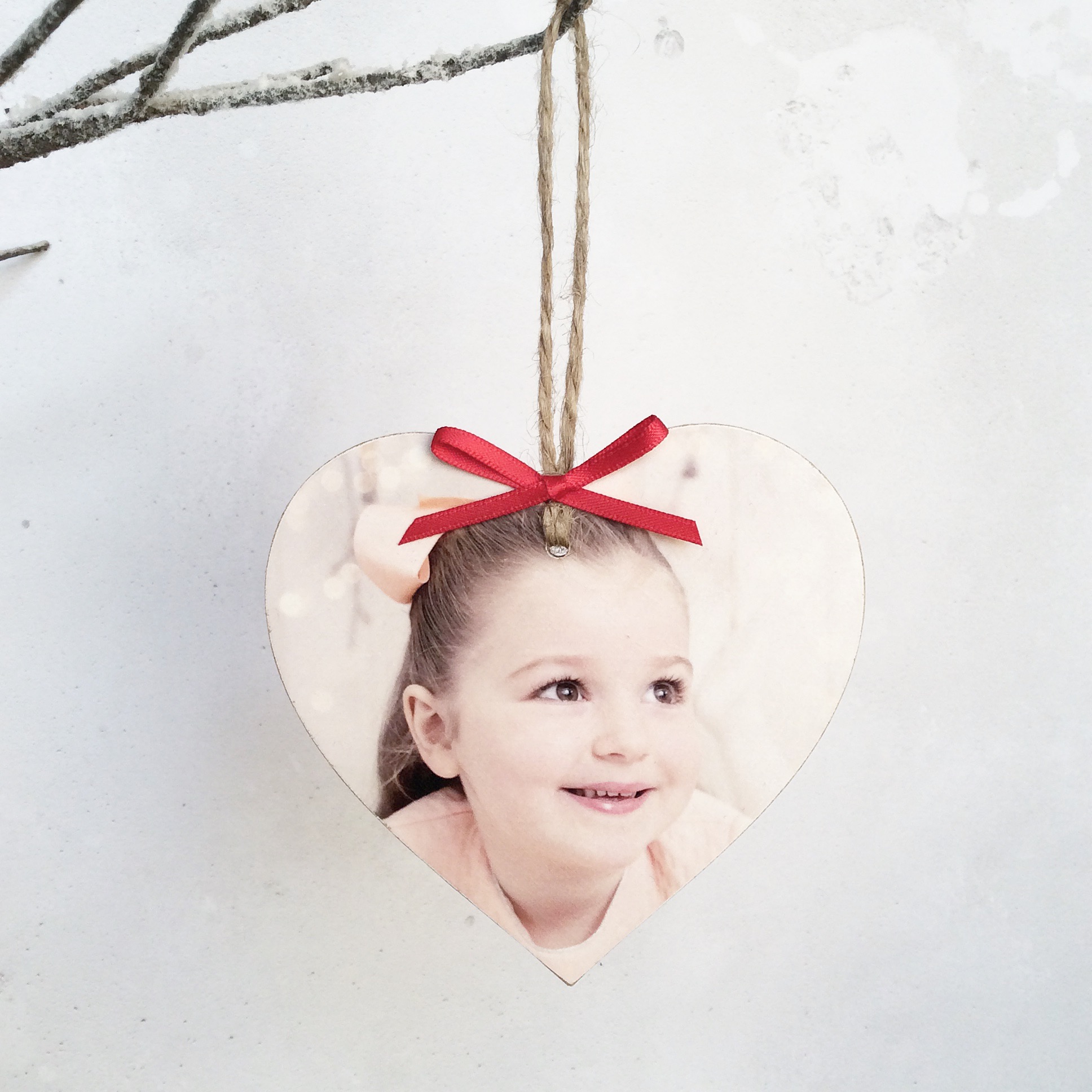 Personalised Wooden Photo Heart