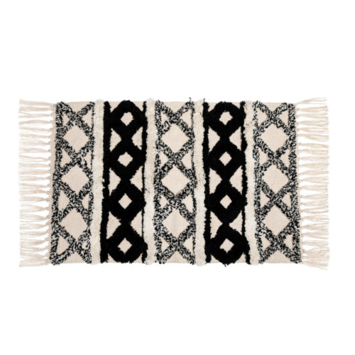 Scandi Boho Cotton Tassel Rug