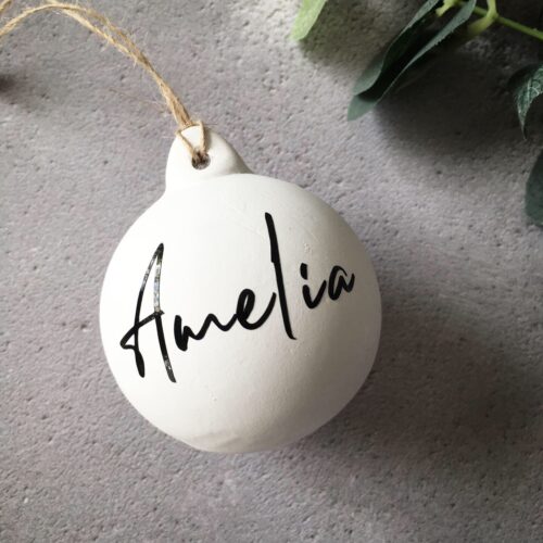Personalised Ceramic Bauble