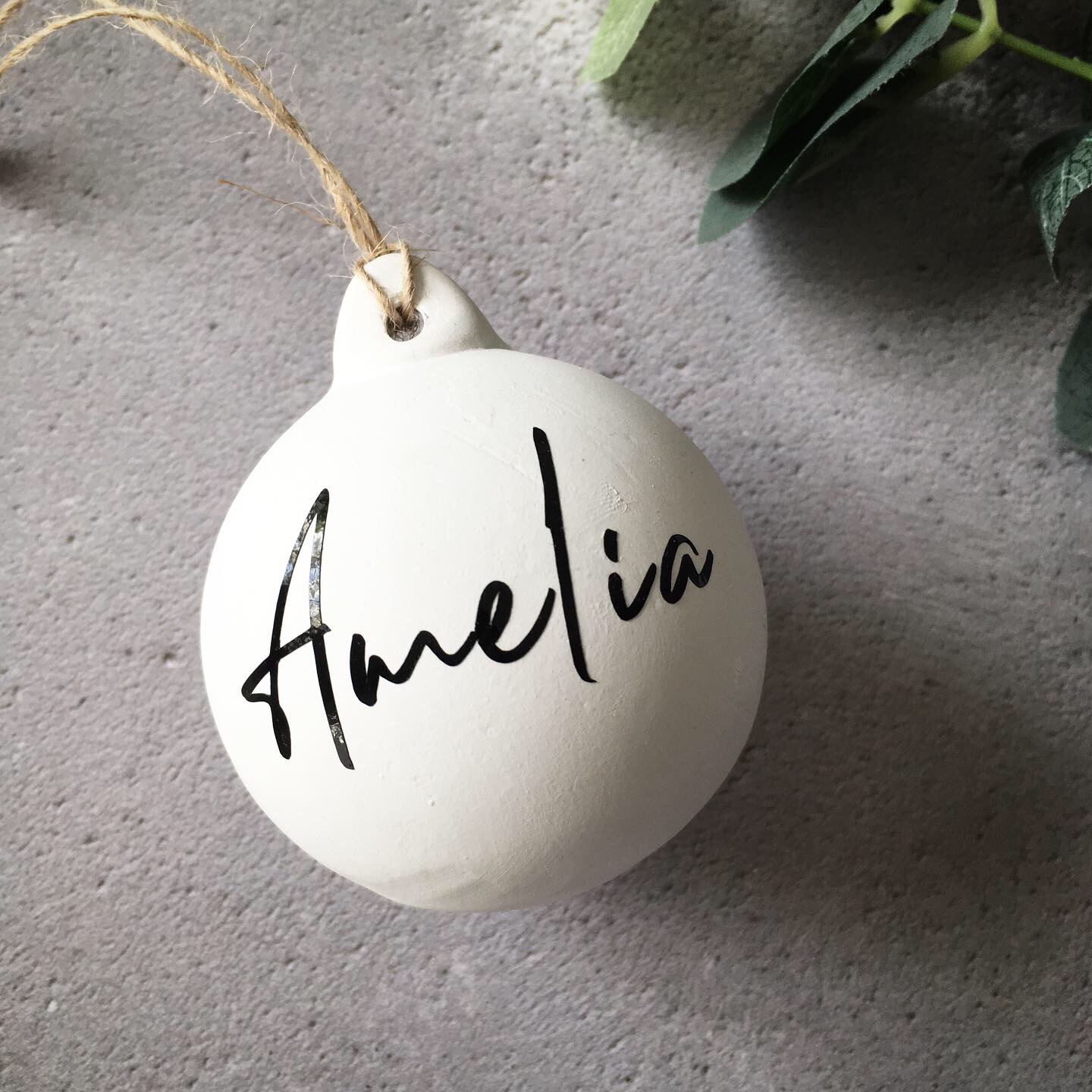 Personalised Ceramic Bauble