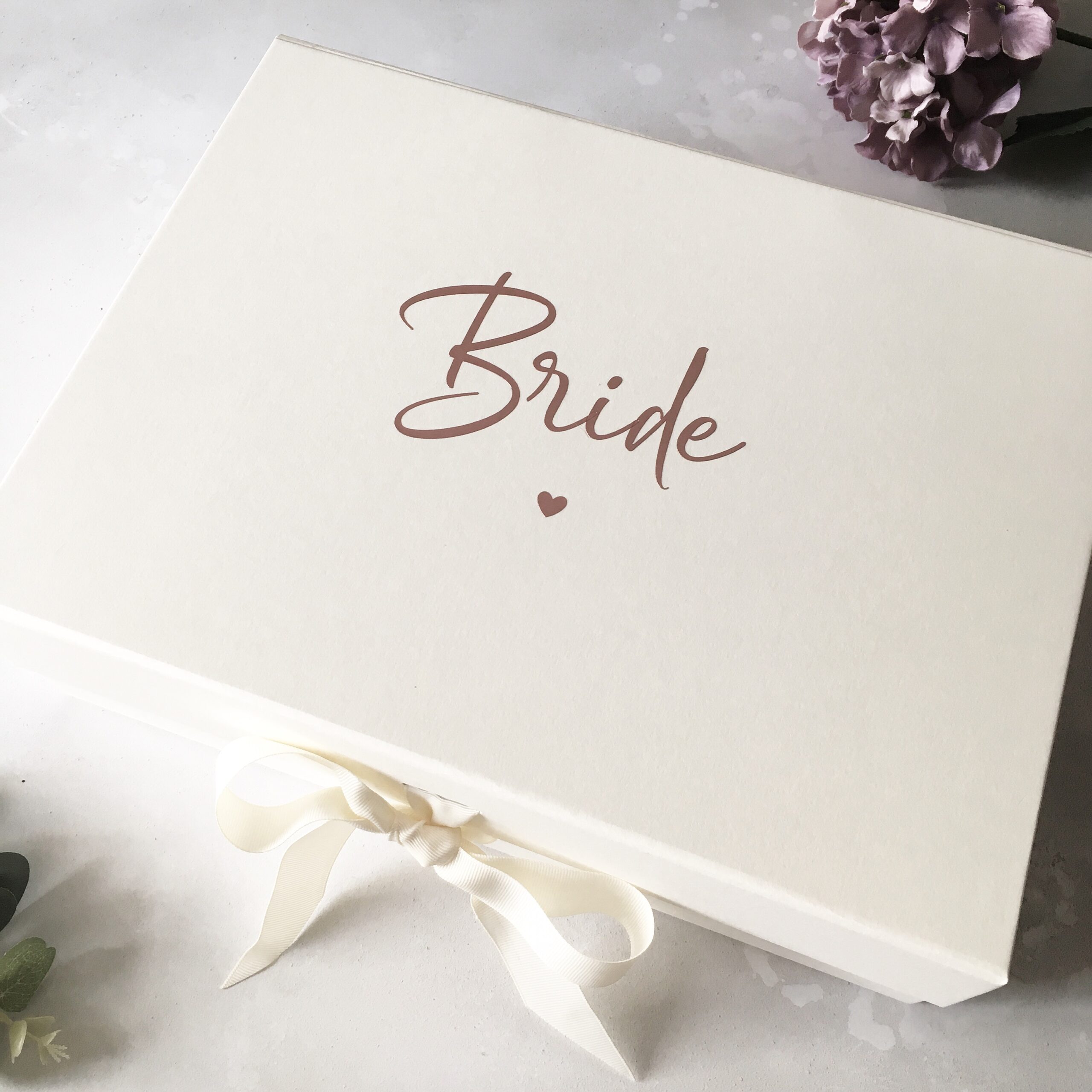 Personalised ivory gift box