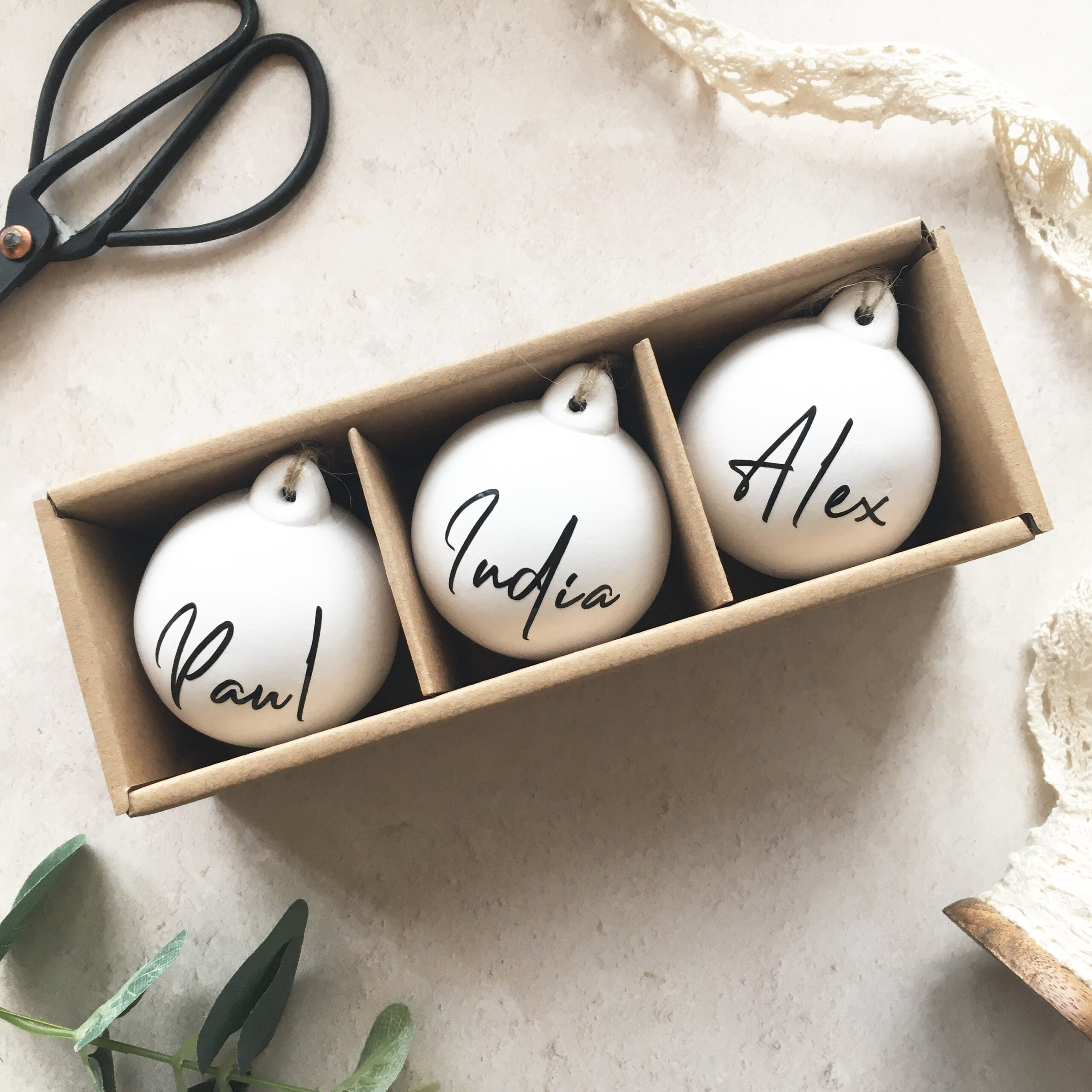 Personalised Ceramic Bauble