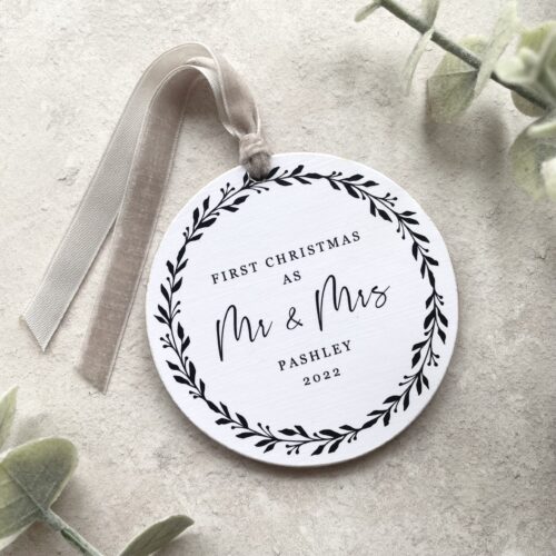 First Christmas as Mr & Mrs Bauble